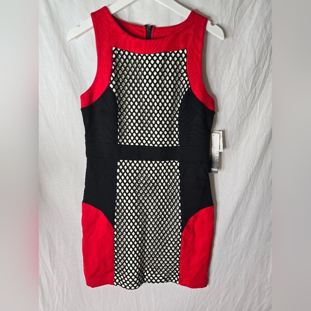 Kensie color block bodycon fitted dress- Size Medium Women's- NWT